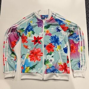 Adidas Multicolor Floral Track Jacket